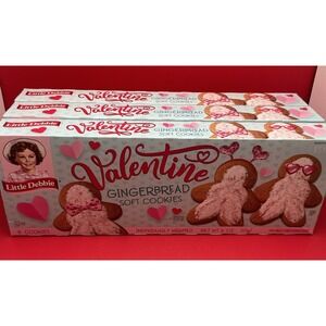 🔵 Little Debbie Ltd. Edition Valentine Gingerbread Soft Cookies-Lot of 3 (24)